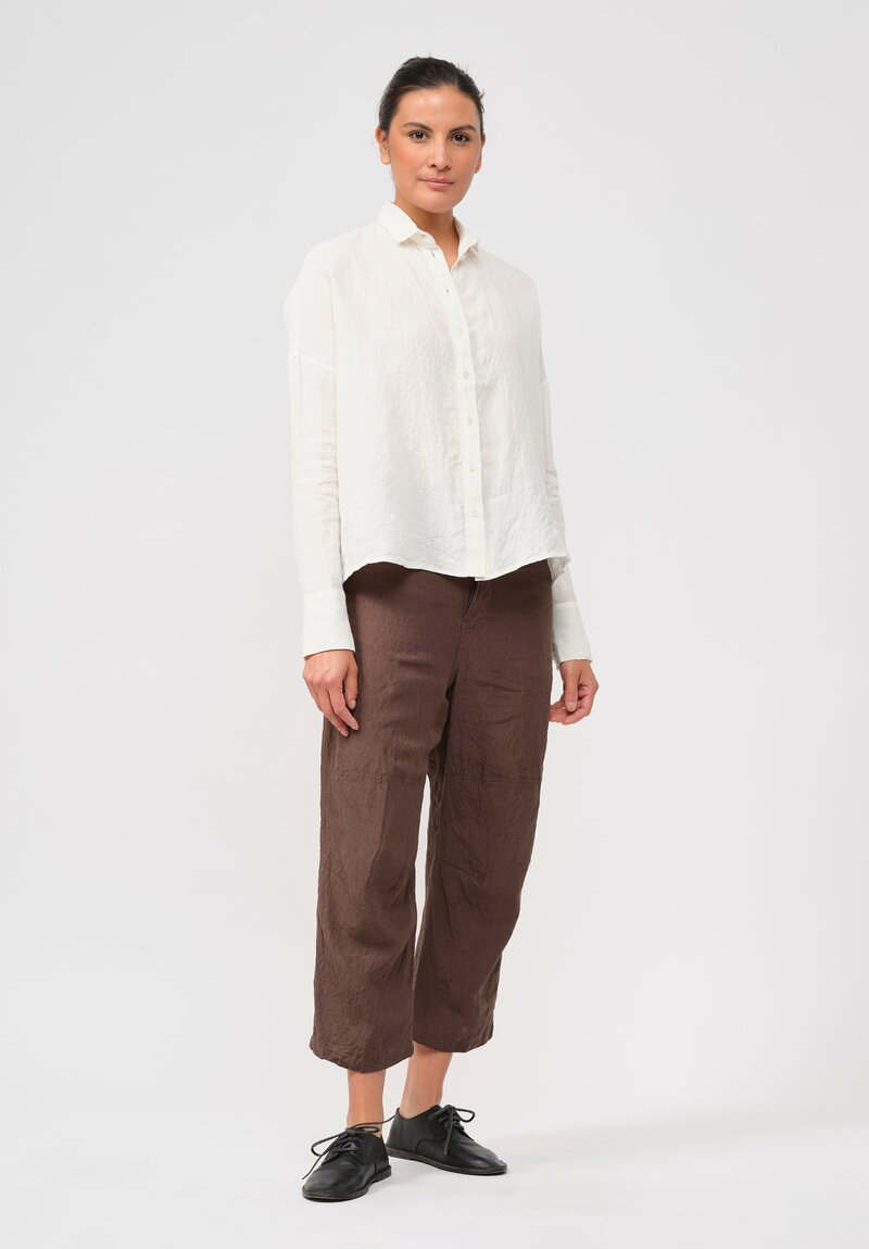 Forme d'Expression Woven Ramie & Linen 5 Pocket Pants