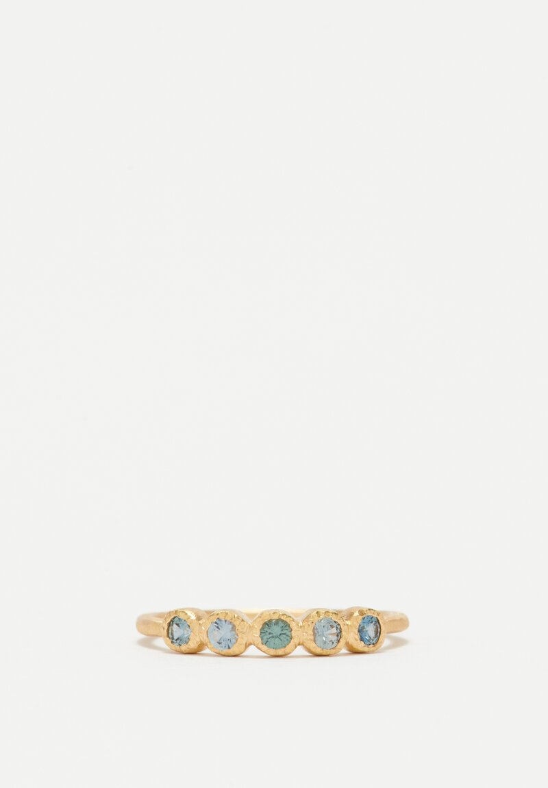 Yasuko Azuma 18k, 5 Montana Sapphire Ring	