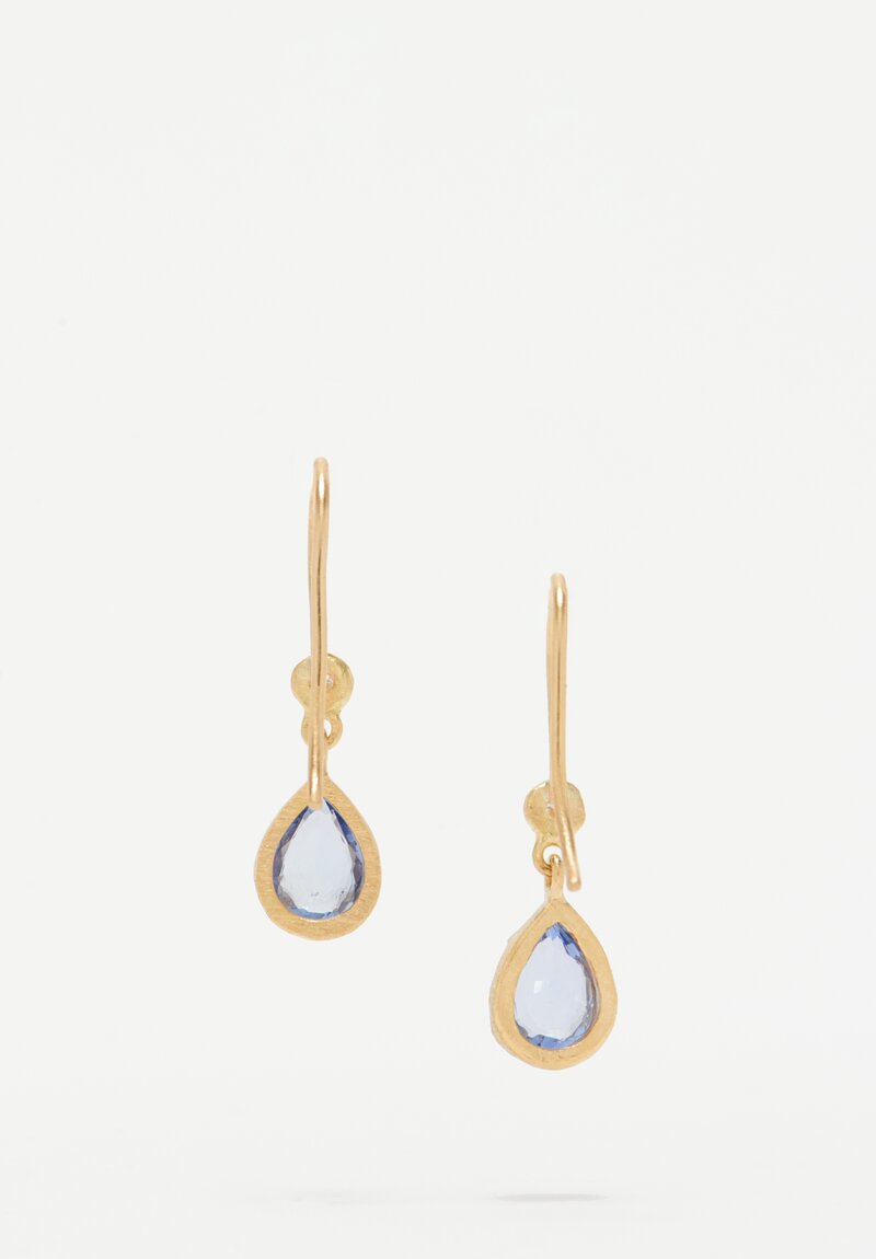 Yasuko Azuma 18k, Sapphire and Diamond Earrings	