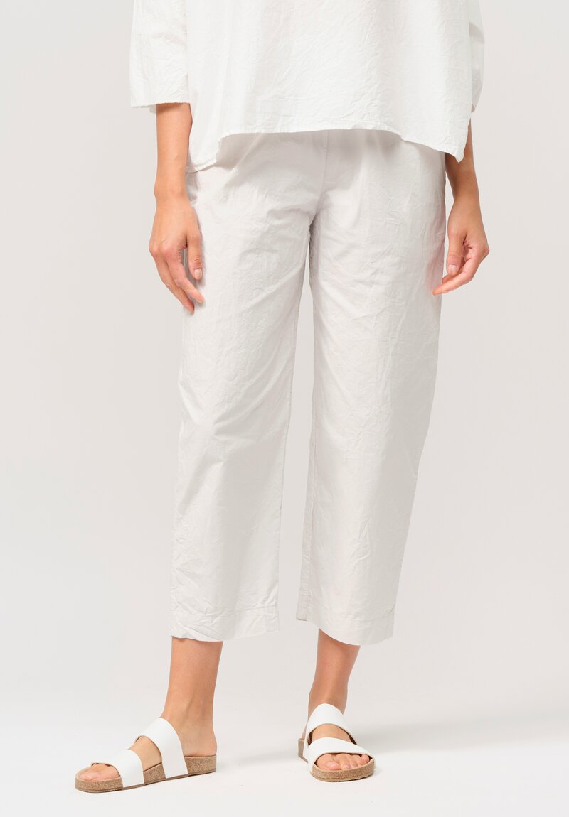 Daniela Gregis Washed Cotton Sigaretta Pants in Sabbia Sand	