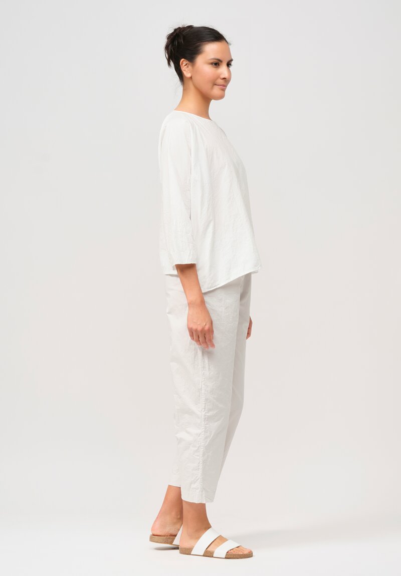 Daniela Gregis Washed Cotton Sigaretta Pants in Sabbia Sand	