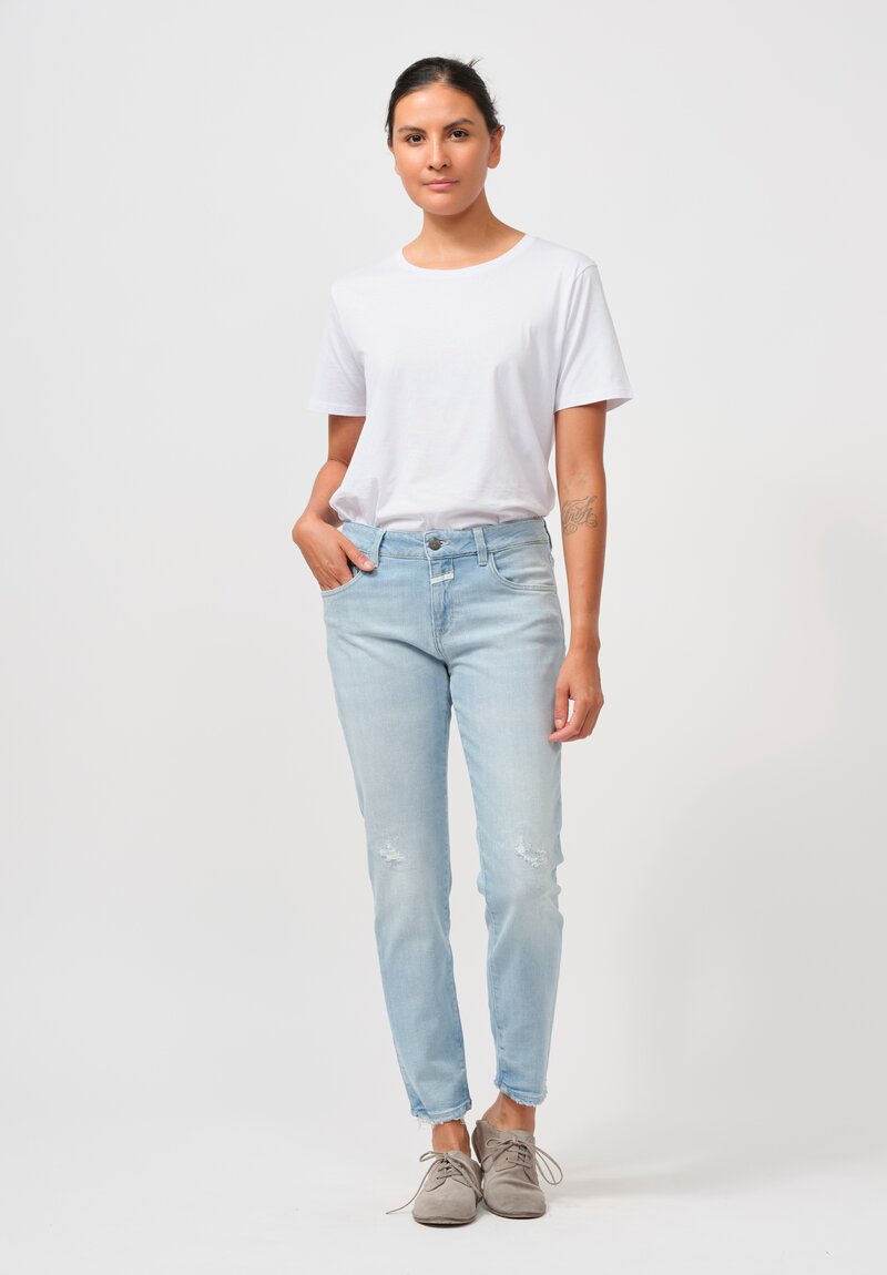 Closed Organic Cotton Baker Slim Jeans in Extreme Light