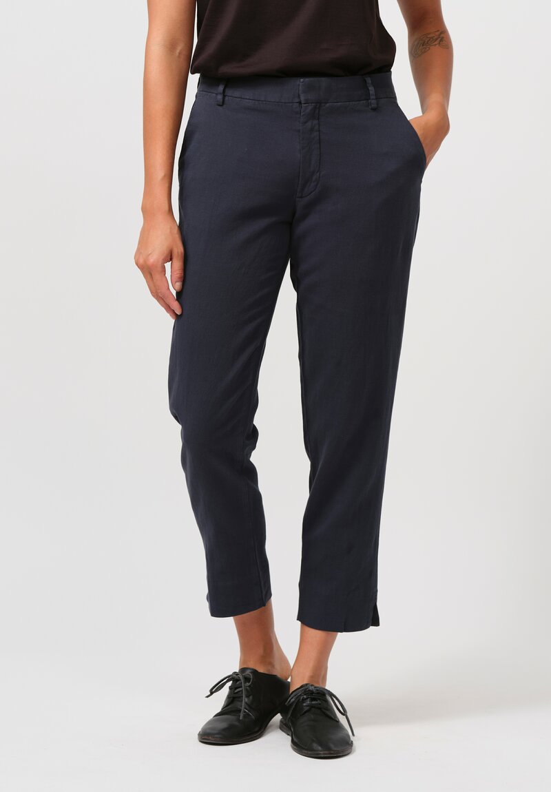 Closed Italian Cotton Sonnet Pant in Space Blue	