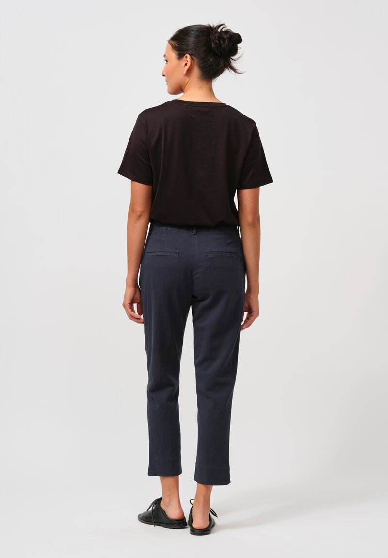 Closed Italian Cotton Sonnet Pant in Space Blue	