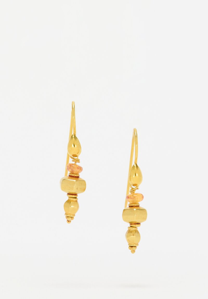 Greig Porter 18k, Mandarin Garnet Earrings	