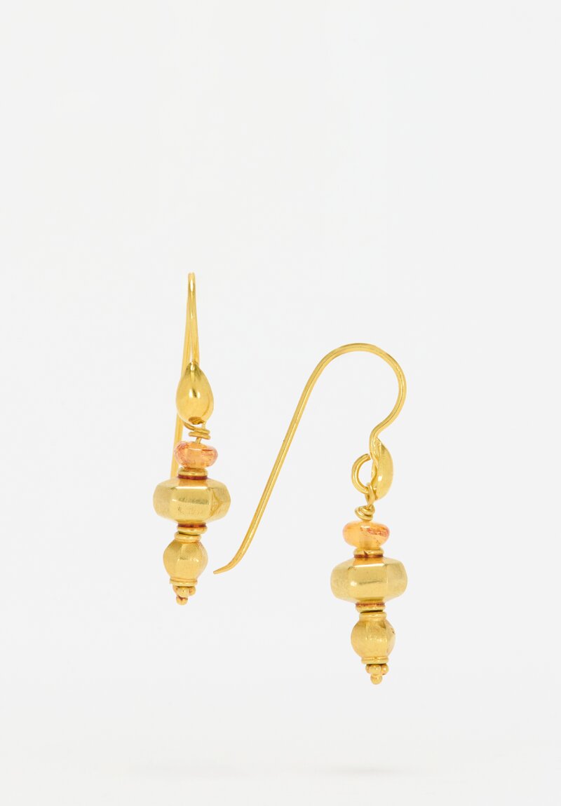 Greig Porter 18k, Mandarin Garnet Earrings	