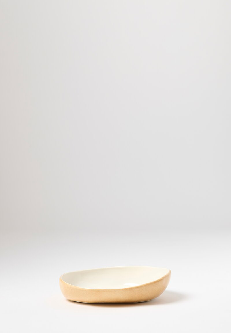 Bertozzi Handmade Porcelain Pebble Bowl in Bruno	