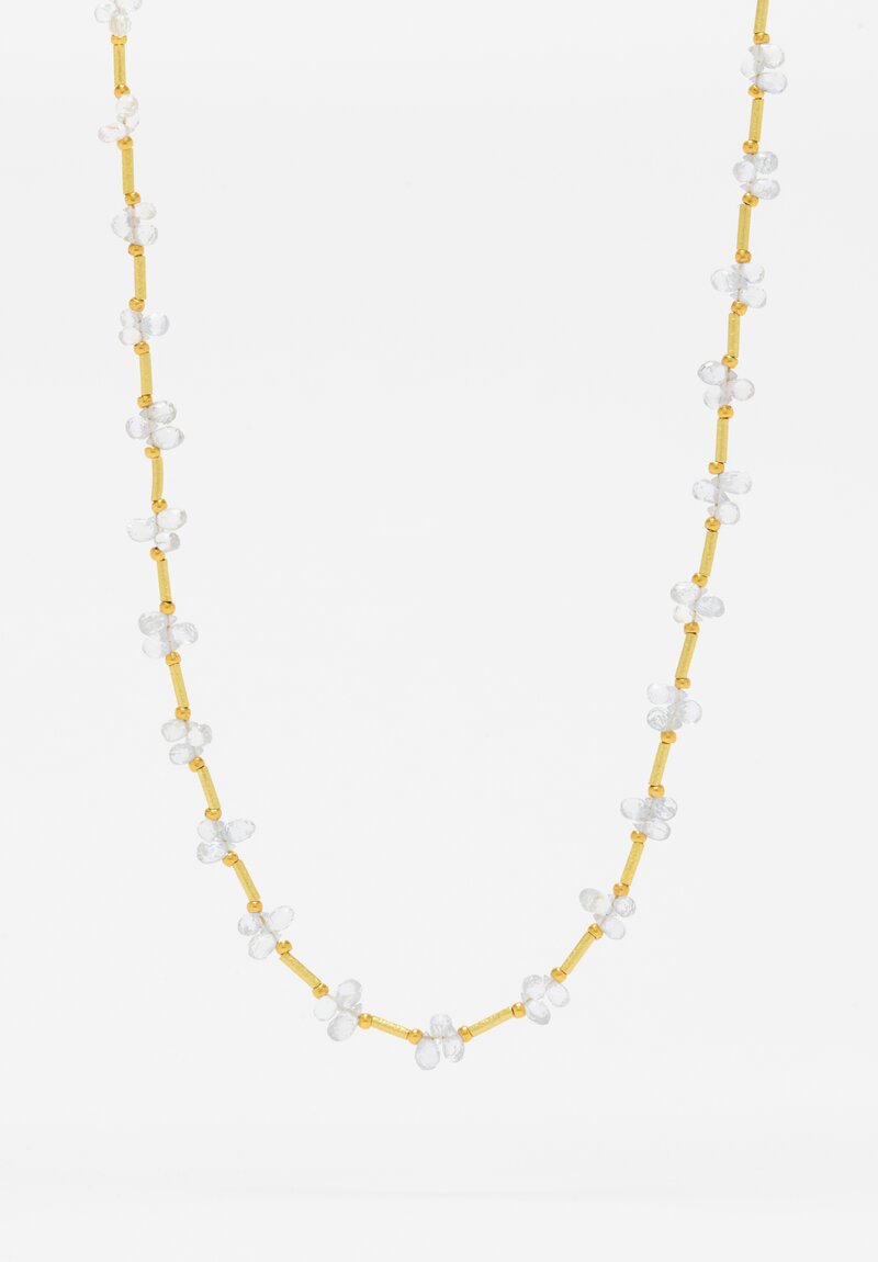 Greig Porter 18k, White Topaz Necklace	