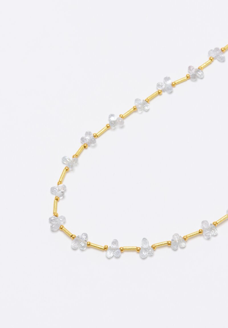 Greig Porter 18k, White Topaz Necklace	