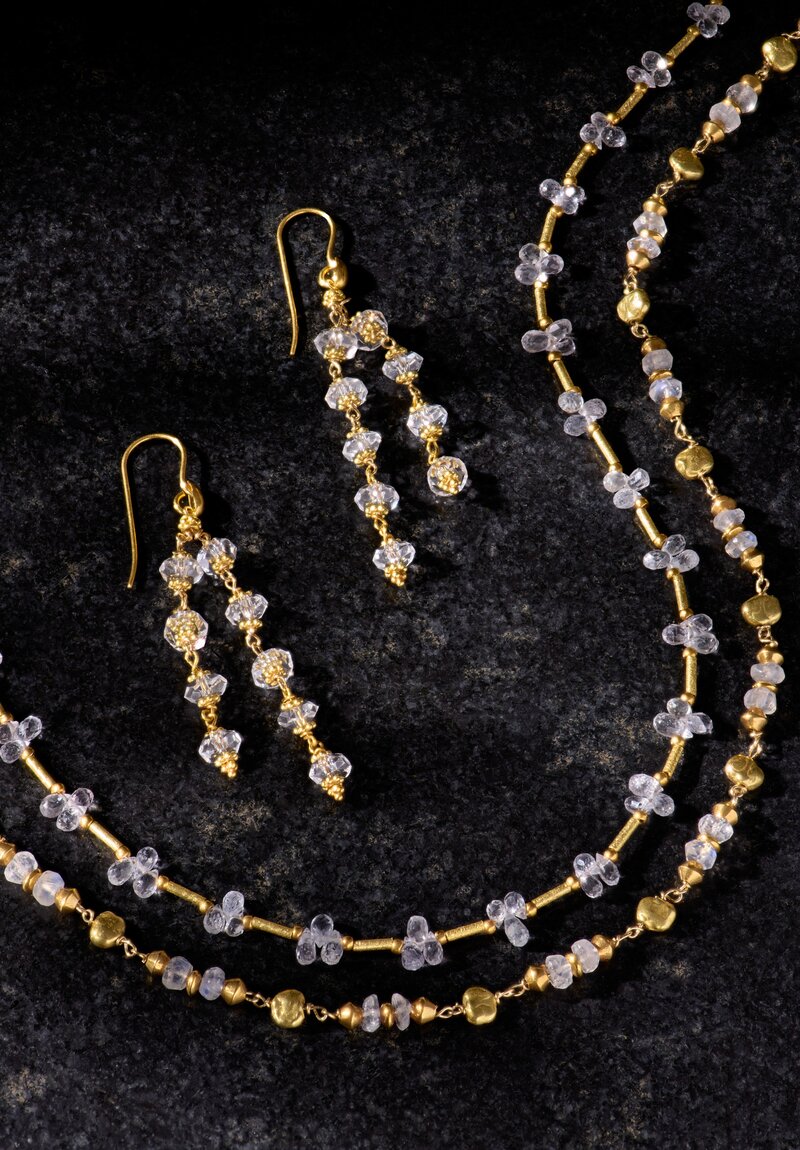 Greig Porter 18k, White Topaz Necklace