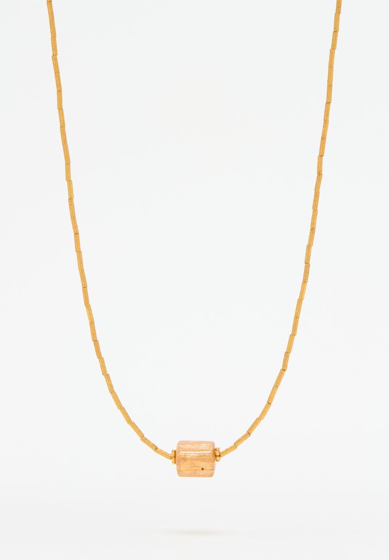 Greig Porter 18k, Imperial Topaz Bead Necklace	