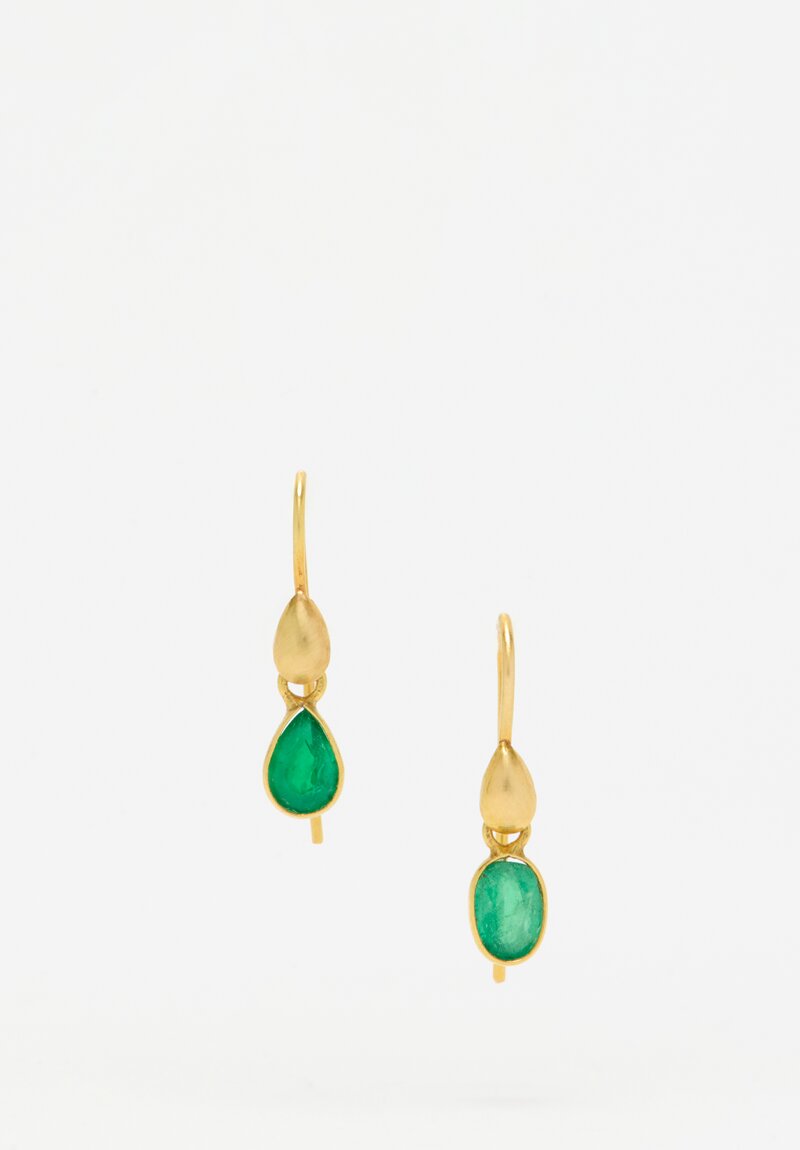 Greig Porter 18k, Emerald Necklace and Earring Set	