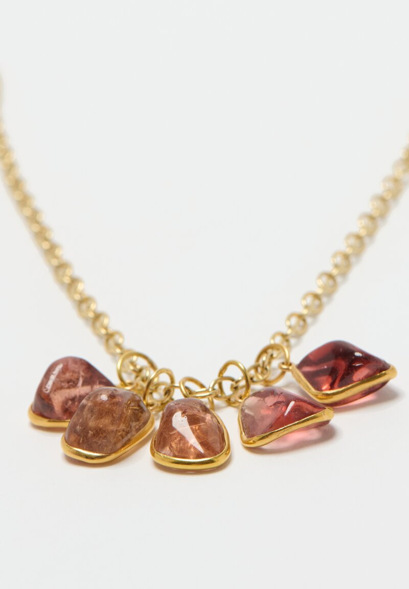 Greig Porter 18k, Tourmaline Cluster Necklace	