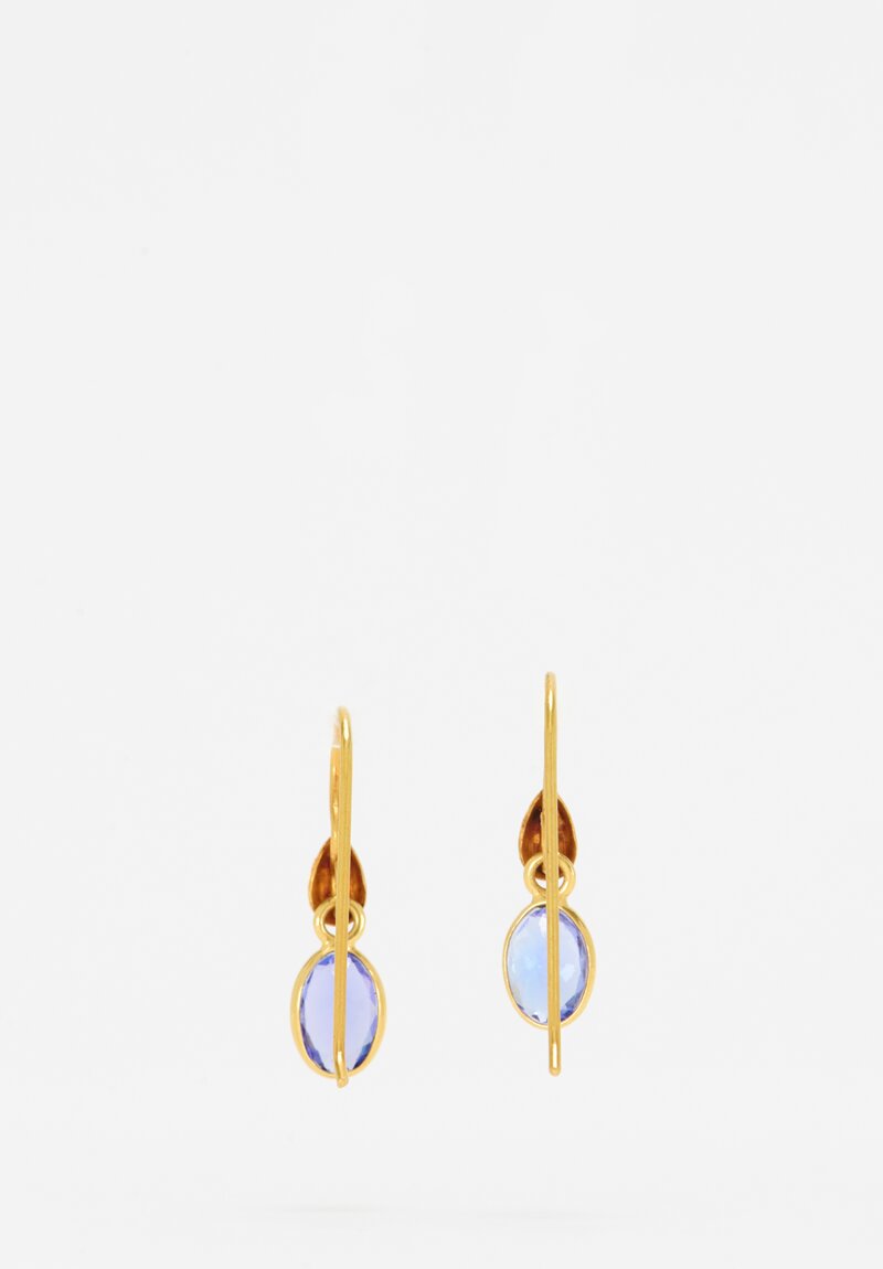 Greig Porter 18k, Kyanite Earrings	