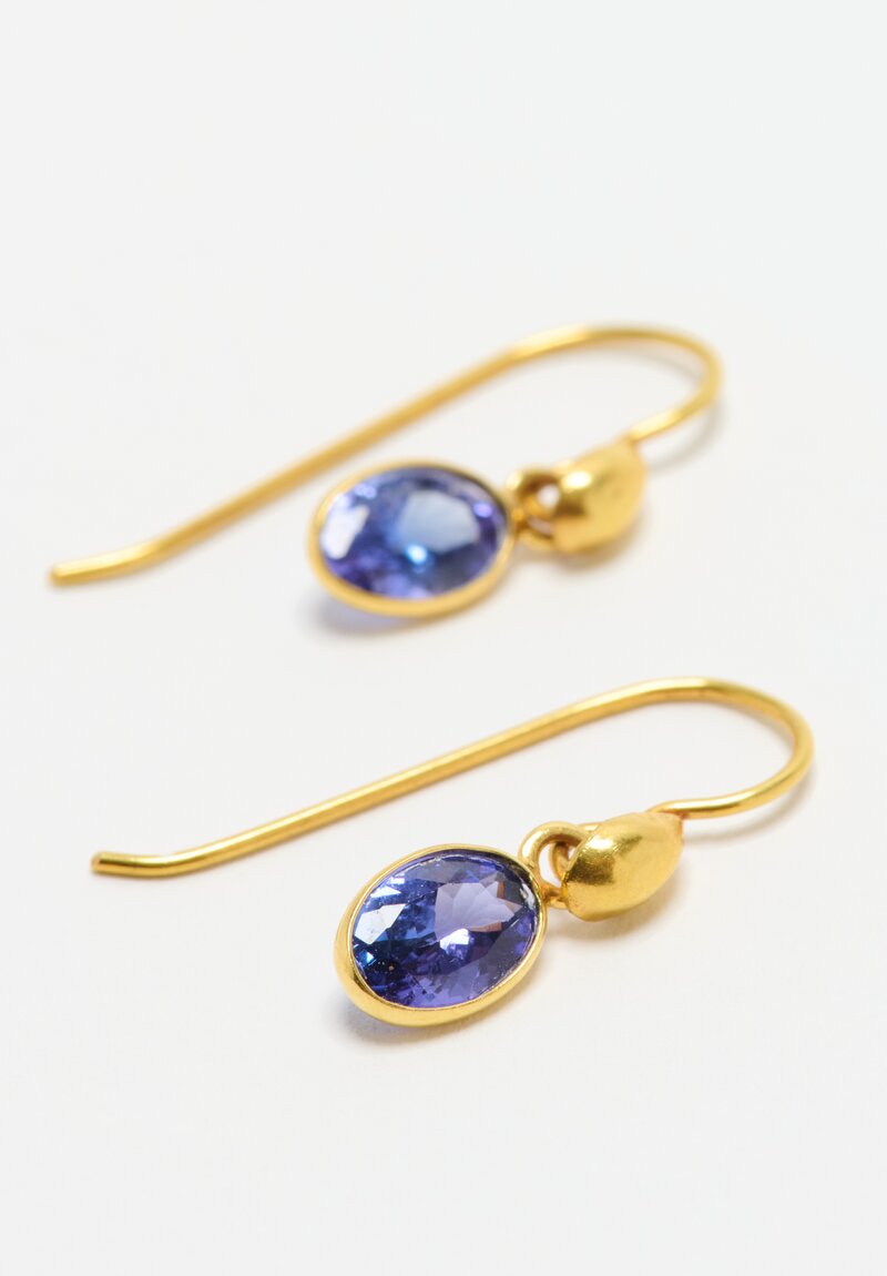 Greig Porter 18k, Kyanite Earrings	