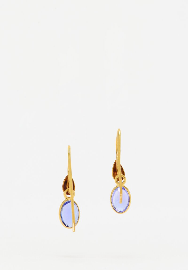 Greig Porter 18k, Kyanite Earrings	