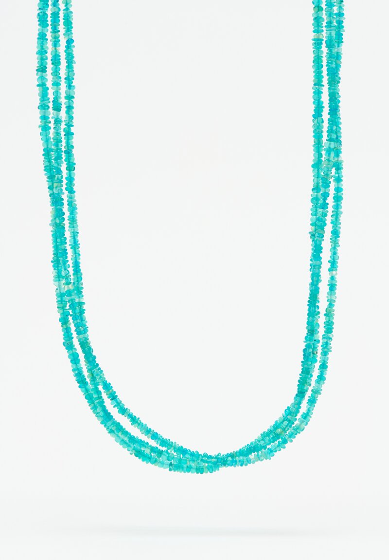 Greig Porter 18k, Apatite 3 Stand Necklace	