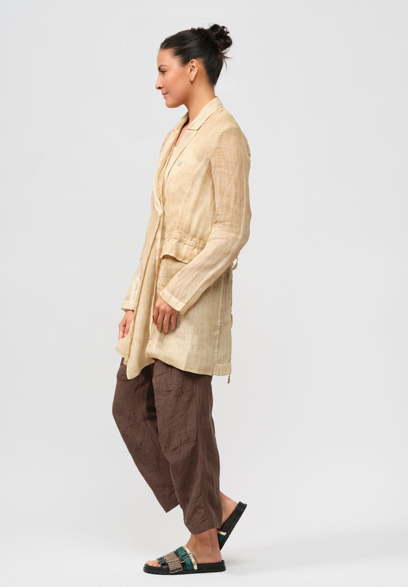 Masnada Double Breasted Jacket in Beige	