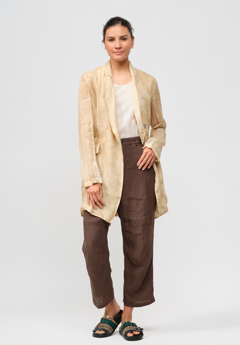 Masnada Double Breasted Jacket in Beige	