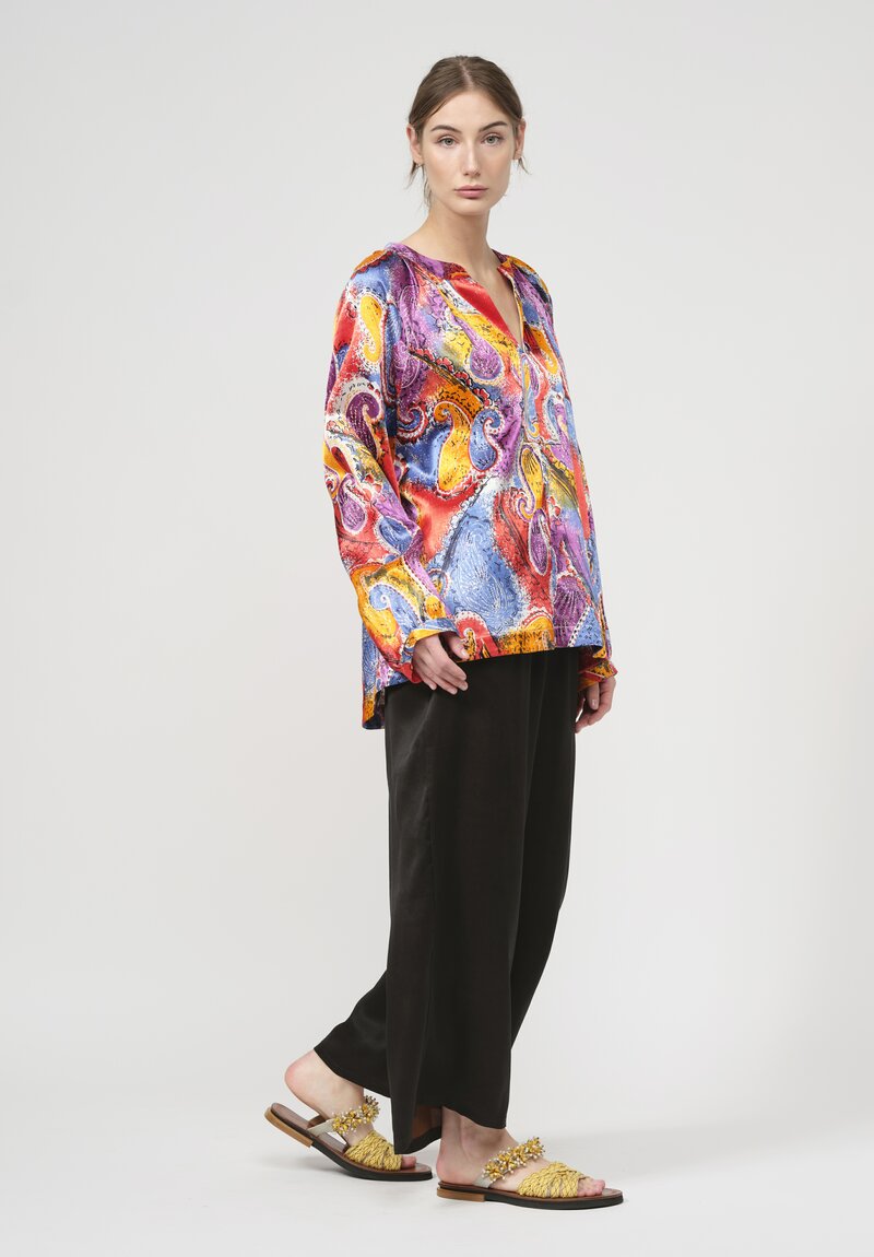 Rianna + Nina One Of A Kind Silk Duchesse Blouse in	