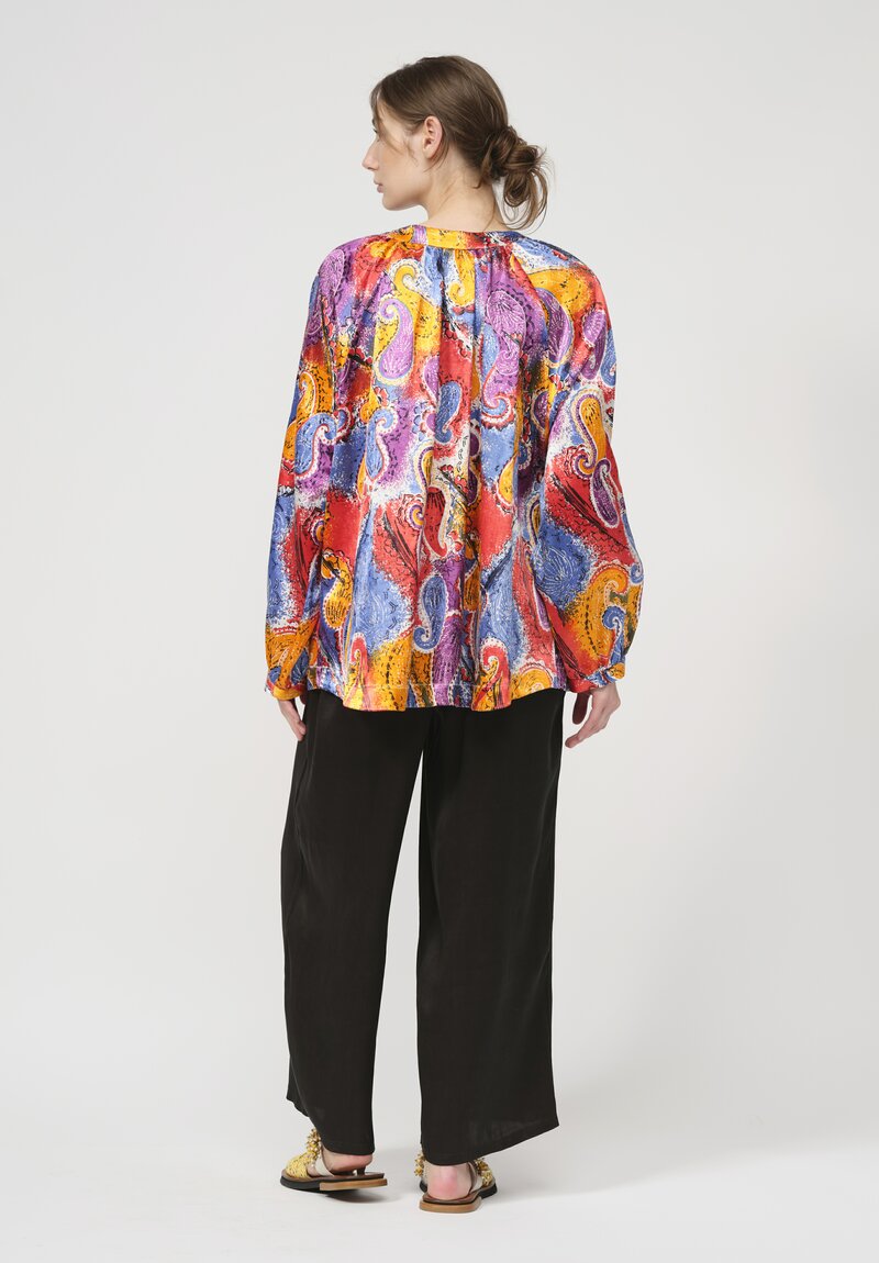 Rianna + Nina One Of A Kind Silk Duchesse Blouse in	