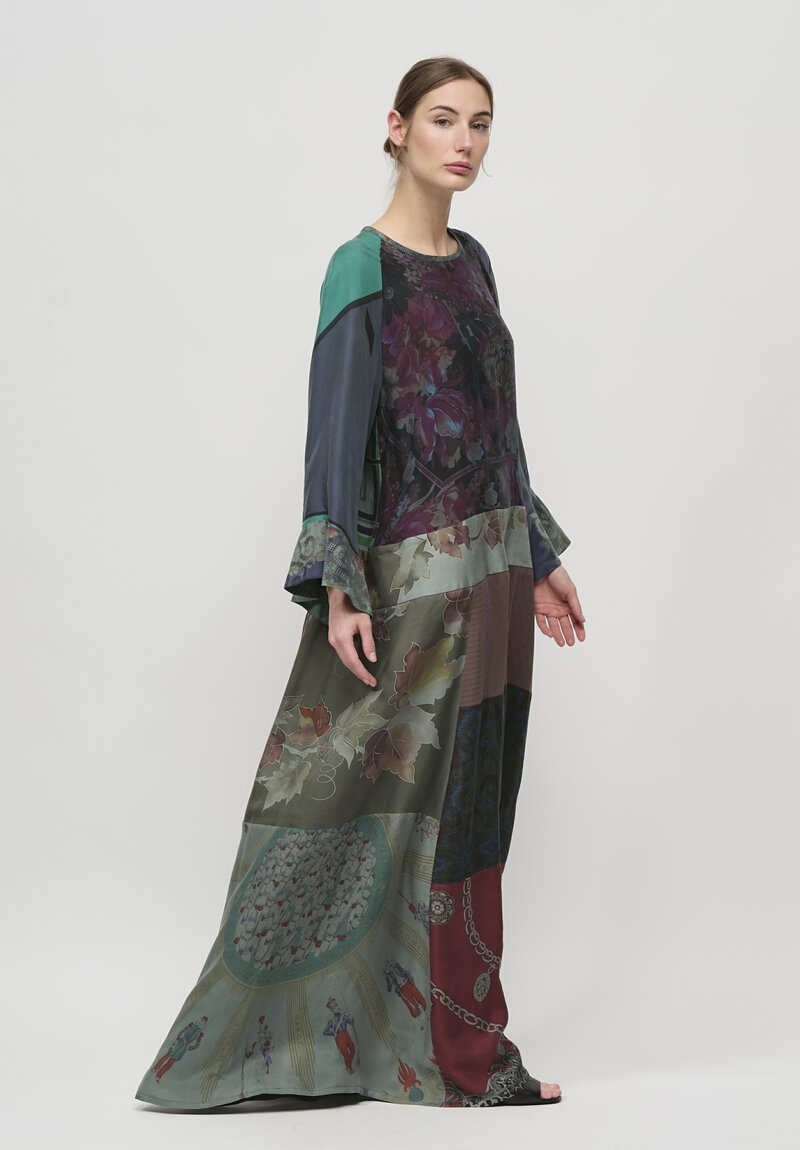 Rianna + Nina One Of A Kind Silk Evening Bell Dress	