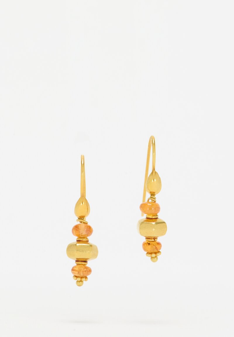 Greig Porter 18K, Mandarin Garnet Earrings	