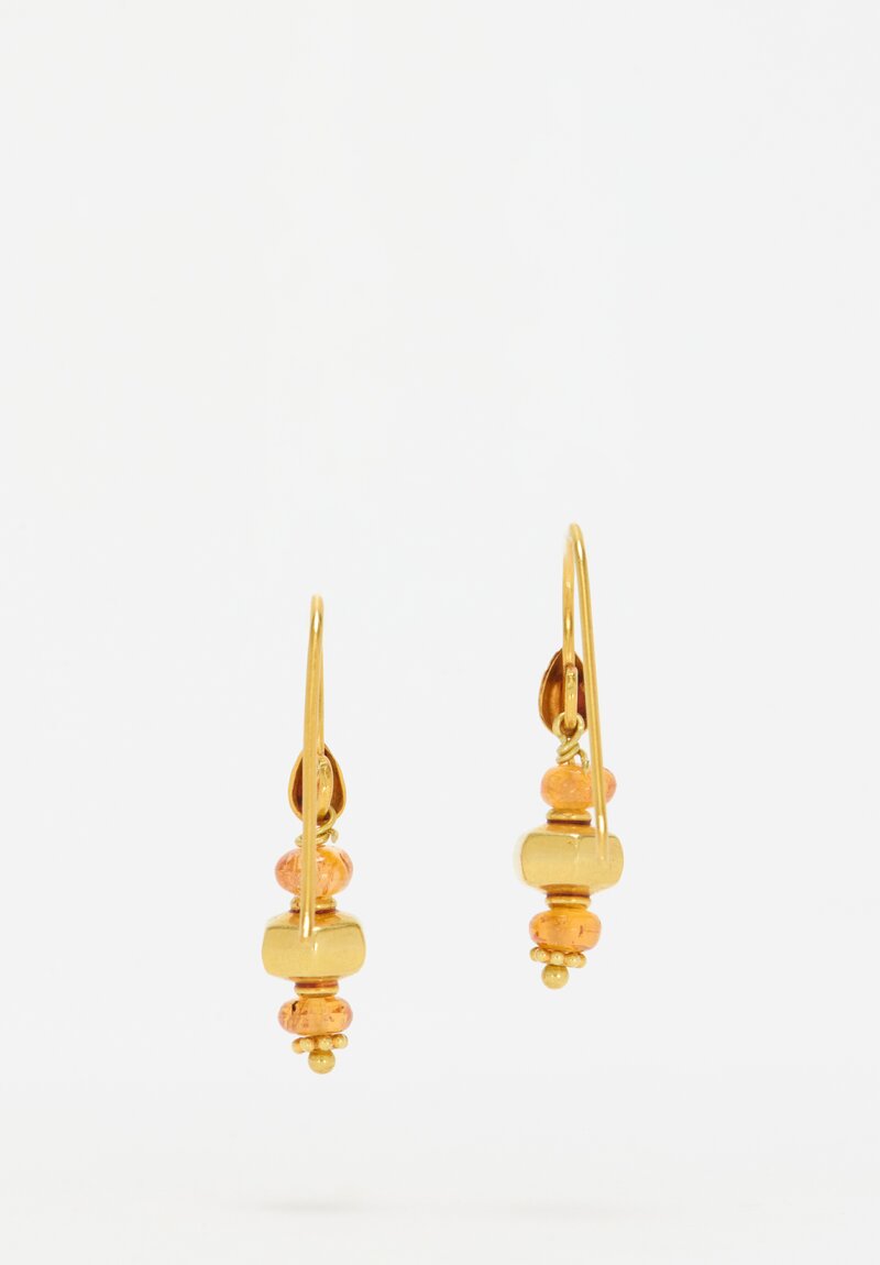 Greig Porter 18K, Mandarin Garnet Earrings	