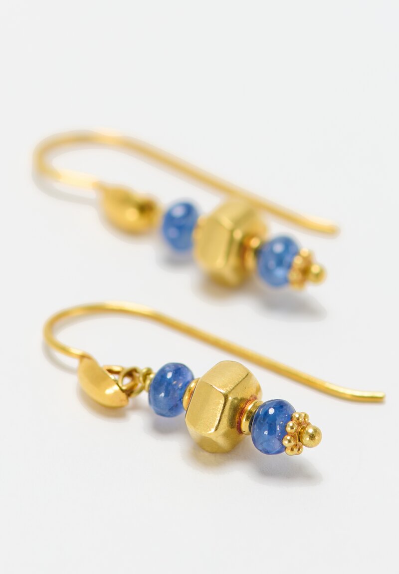 Greig Porter 18K, Blue Sapphire Earrings	