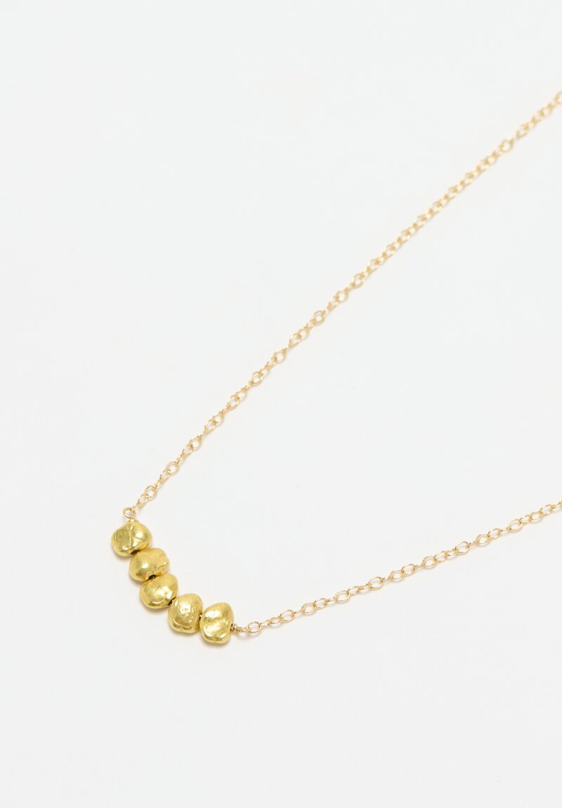 Greig Porter 18K, 5 Nugget Necklace