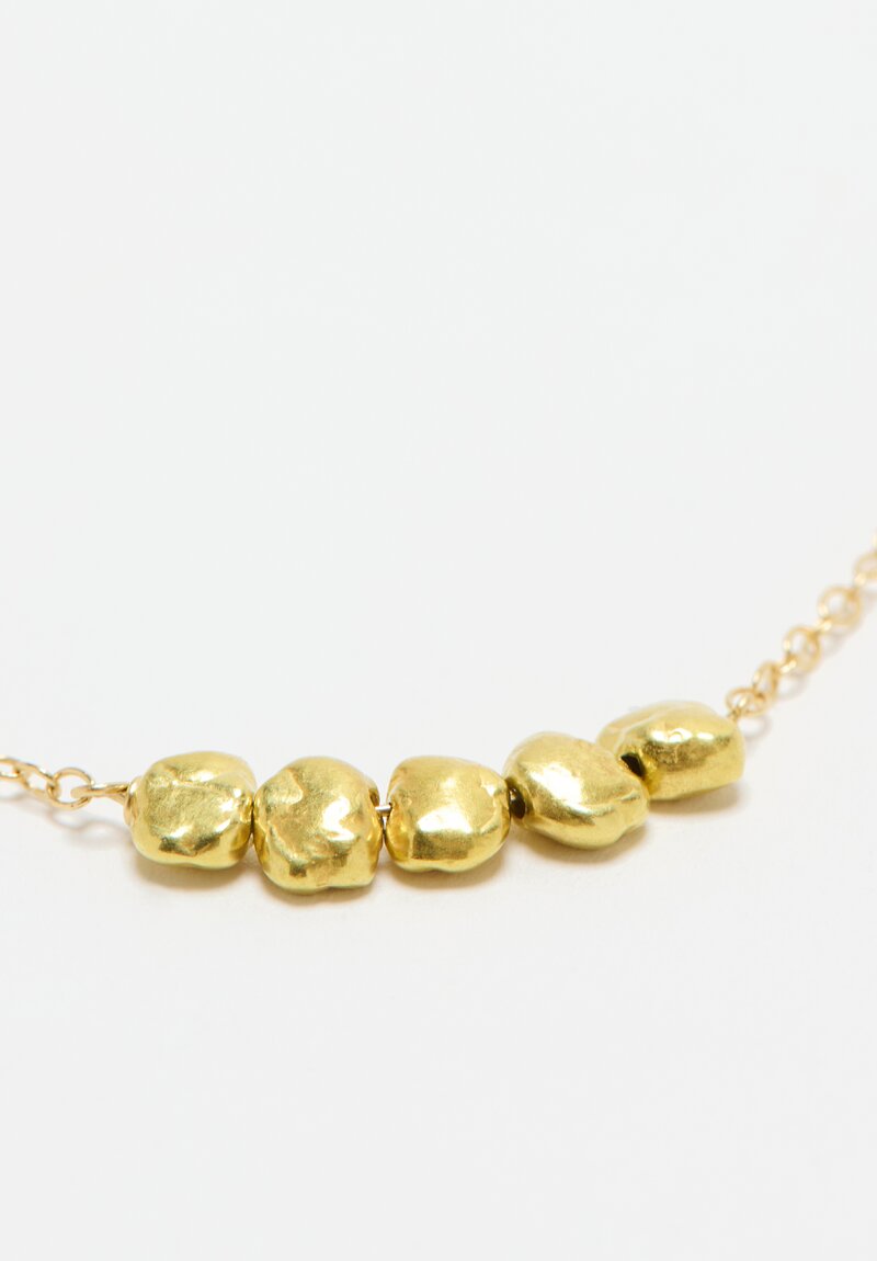 Greig Porter 18K, 5 Nugget Necklace