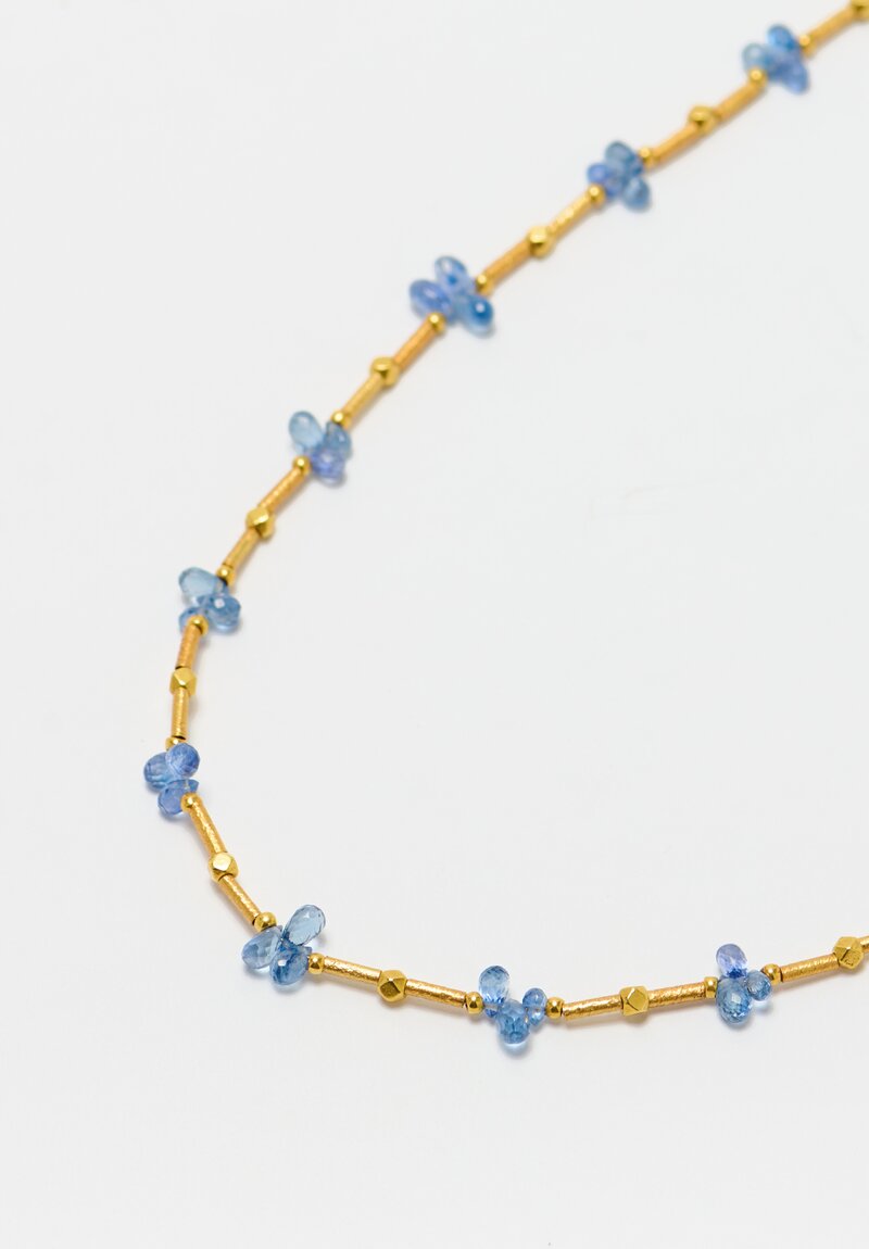 Greig Porter 18K, Aquamarine Bead Necklace	