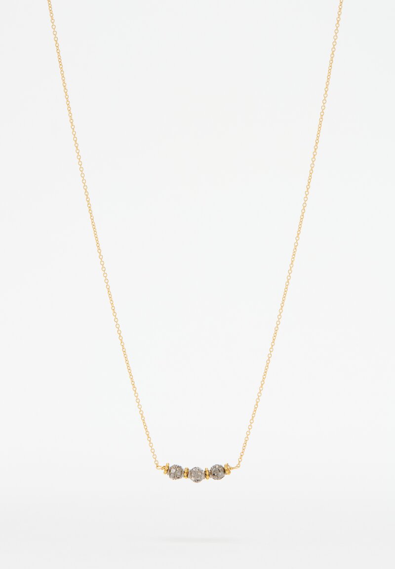 Greig Porter 18K, Diamond Beads Necklace	