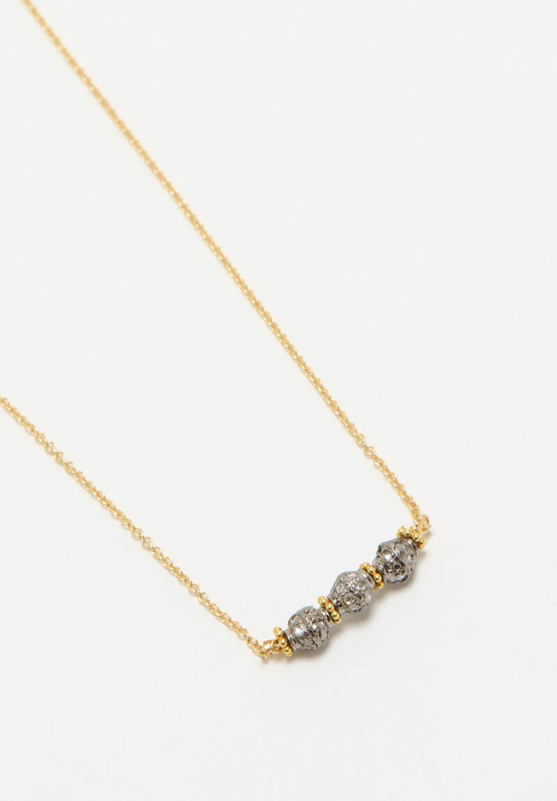 Greig Porter 18K, Diamond Beads Necklace	