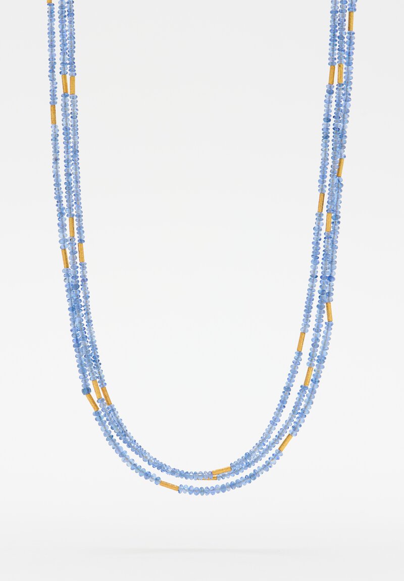 Greig Porter 18K, 3 Strand Sapphire Necklace	