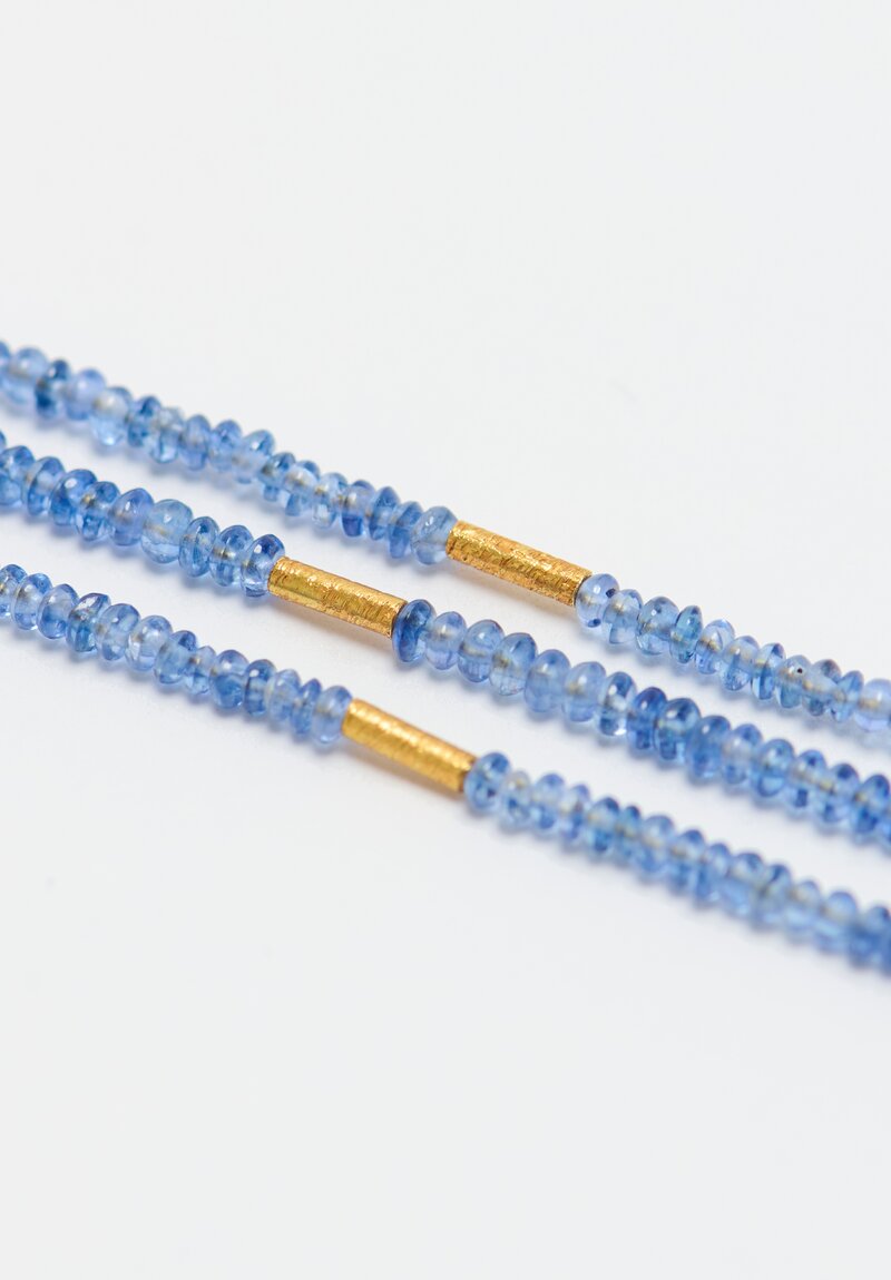 Greig Porter 18K, 3 Strand Sapphire Necklace	