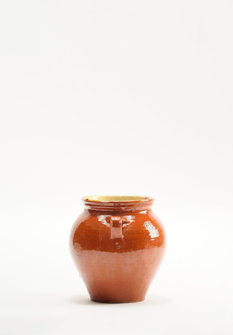 Antique French Confit Pot in Caramel	