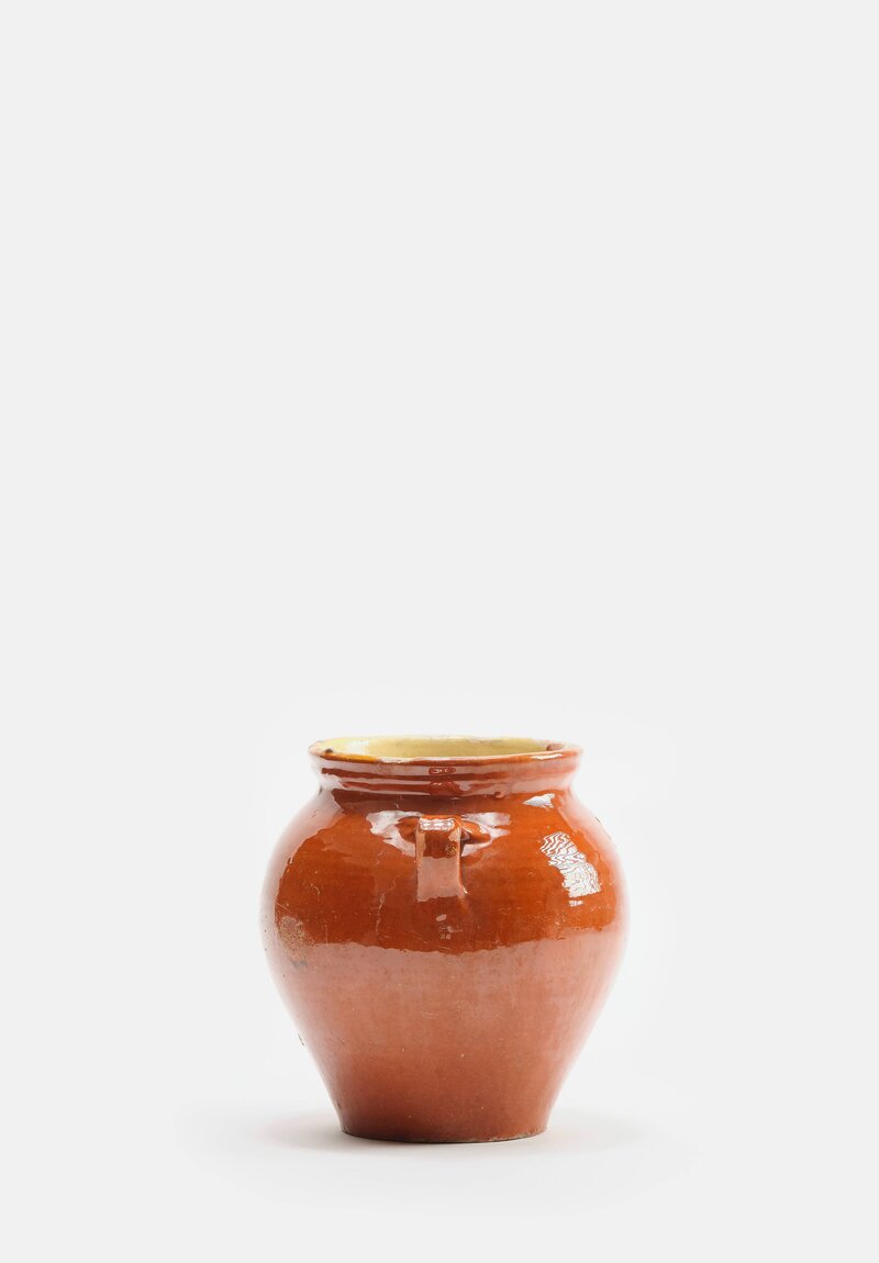 Antique French Confit Pot in Caramel	