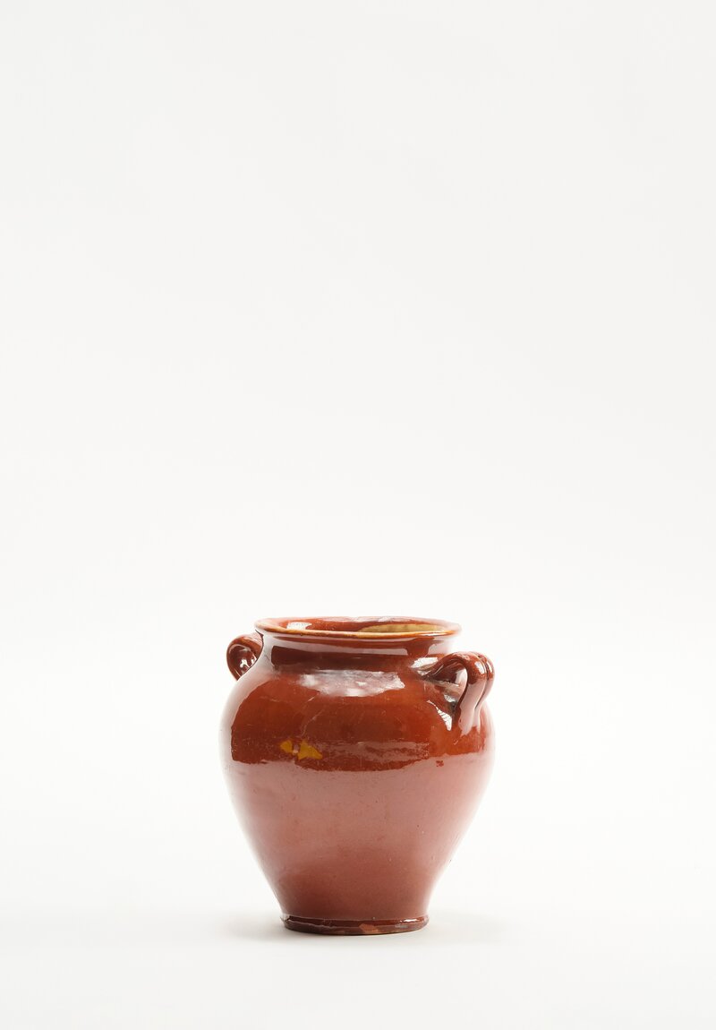 Antique French Confit Pot in Caramel	