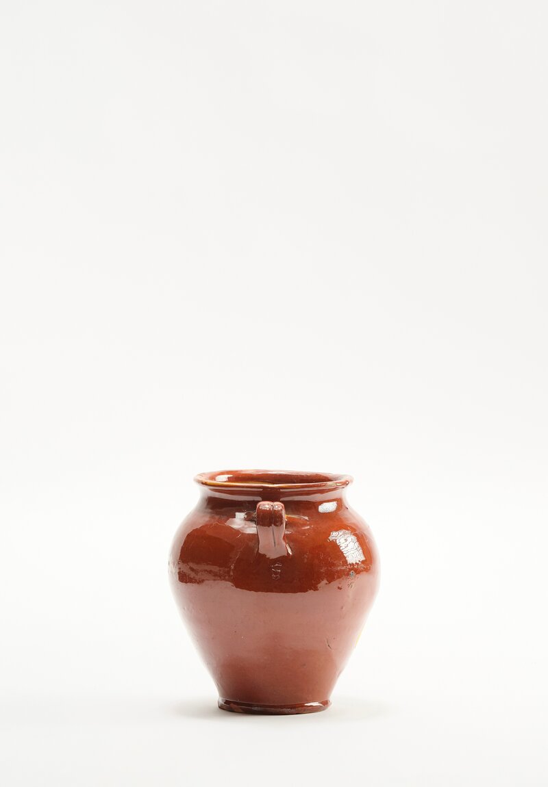 Antique French Confit Pot in Caramel	