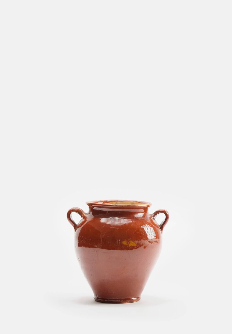 Antique French Confit Pot in Caramel	