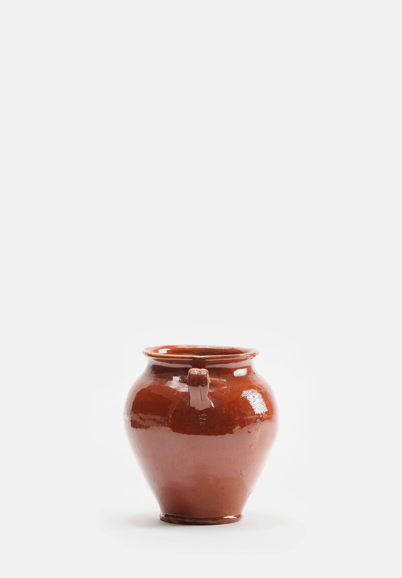 Antique French Confit Pot in Caramel	