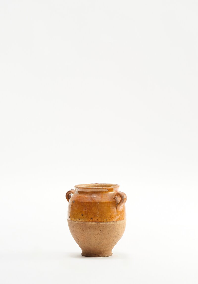 Antique French Confit Pot in Rust	