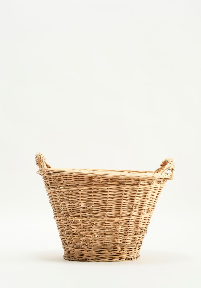 Antique French Handwoven Basket Natural II	