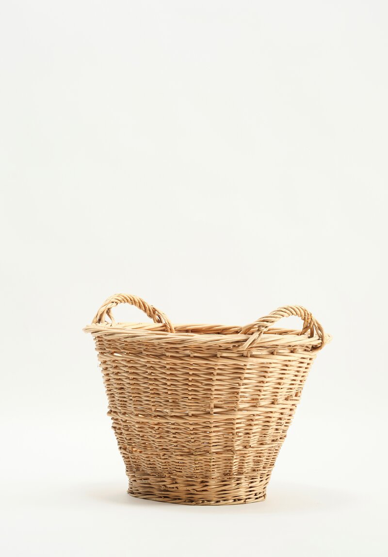 Antique French Handwoven Basket Natural II	