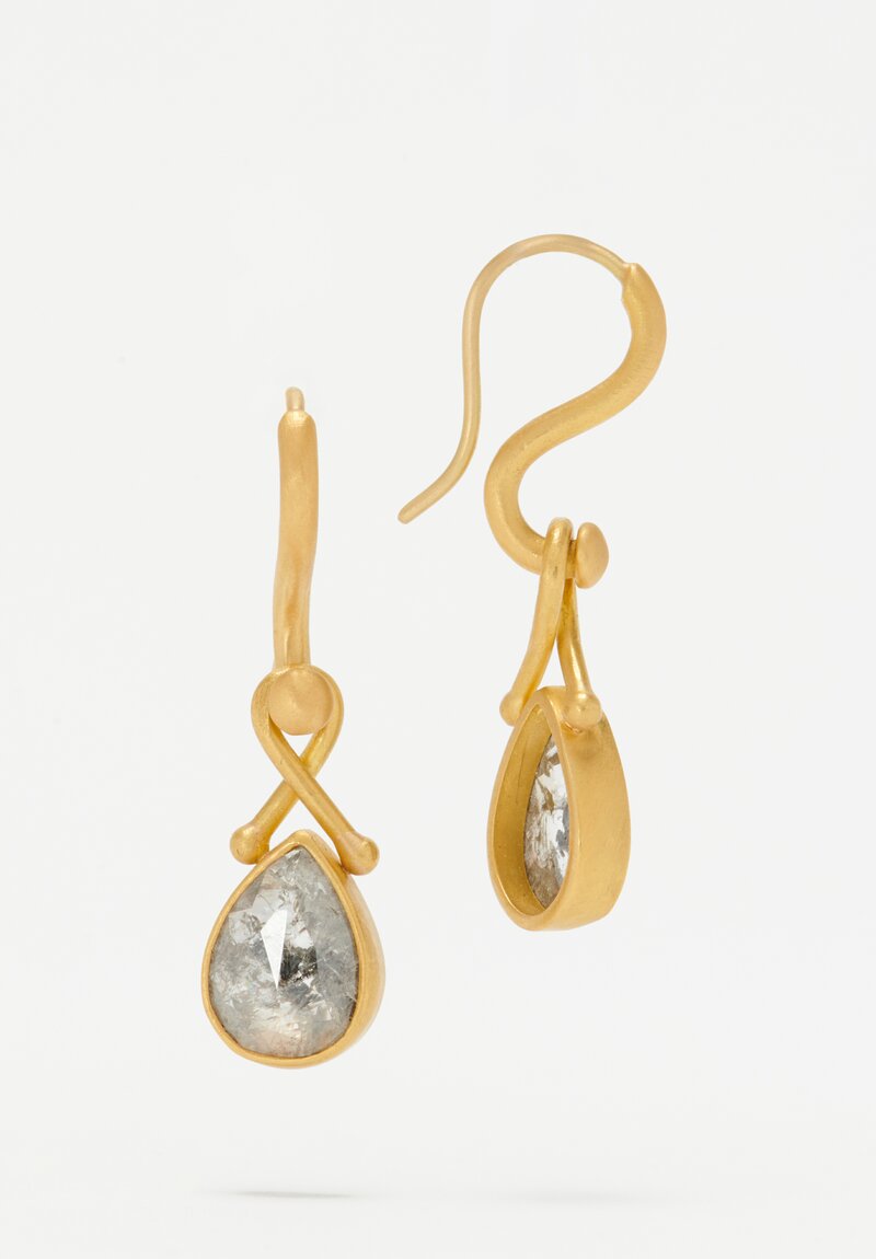Denise Betesh 22K, Charcoal Diamond Earrings	