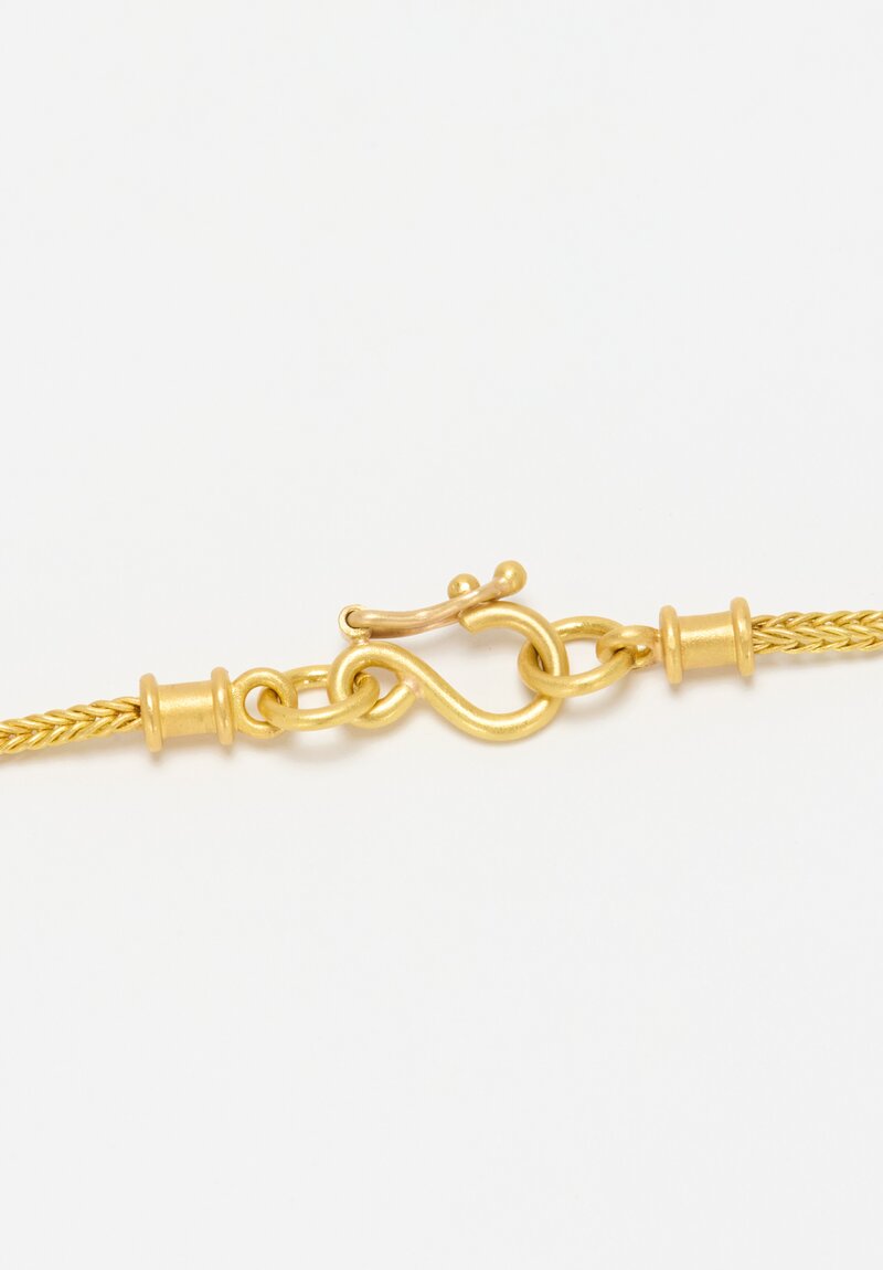 Denise Betesh 22K, Handmade Foxtail Necklace	