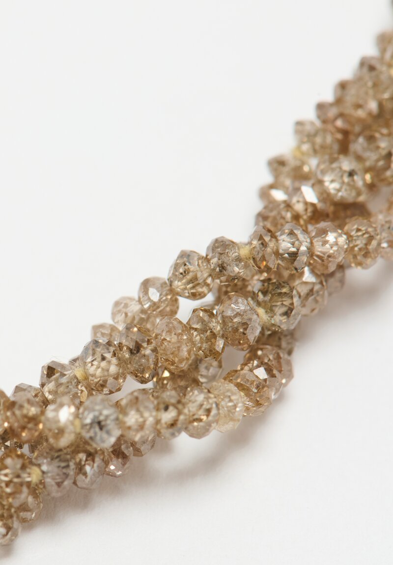 Denise Betesh 18K, 22K, Champagne Diamond Single Strand Necklace	