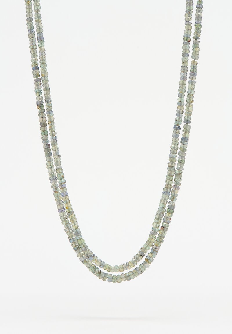 Denise Betesh 18K, 22K, Charcoal & Green Sapphire Necklace	