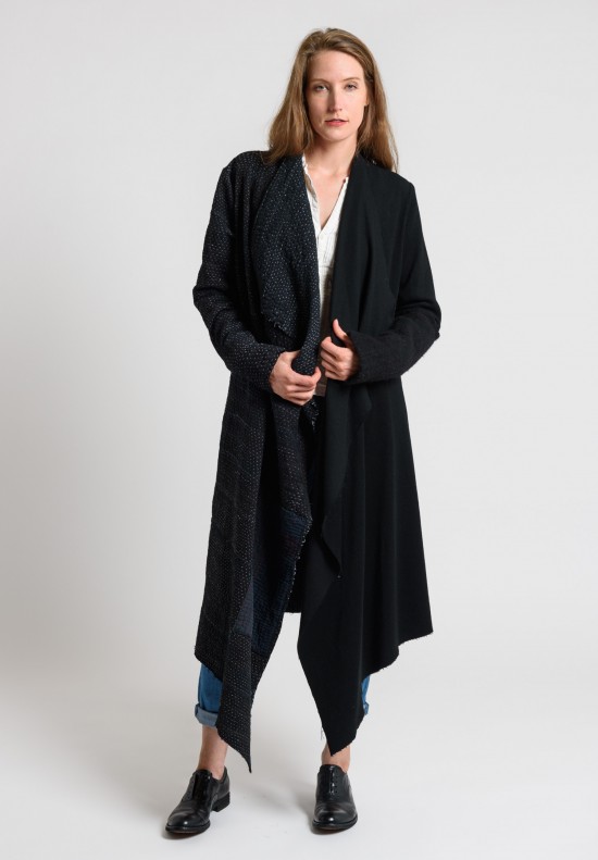 Greg Lauren Nomad Coat in Black Patchwork | Santa Fe Dry Goods ...